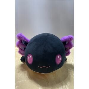 Axolotl Plush Stuffed Animal Toy Black Purple White